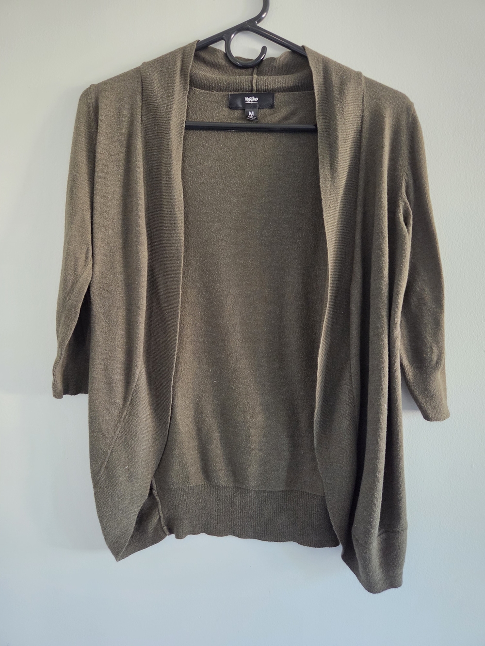 Mossimo Olive Open-Front Drapey Women's Cardigan